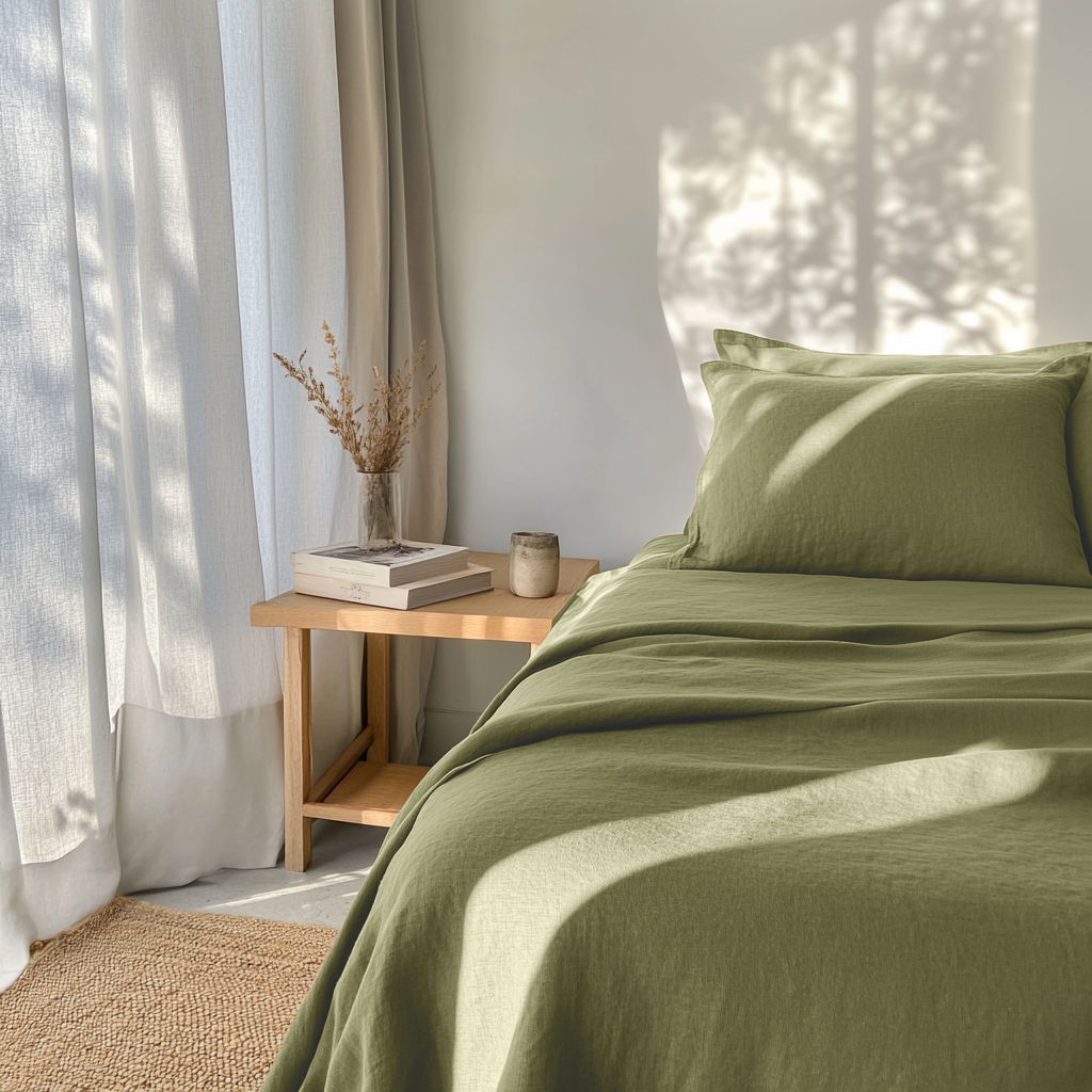 thumbnail image 2 of 100% European Flax Linen Duvet Cover – Solid, No Pattern, Single To Super King, Made In Latvia 2 of 2