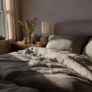 Natural Washed Heavy Weight Linen Duvet Cover Set