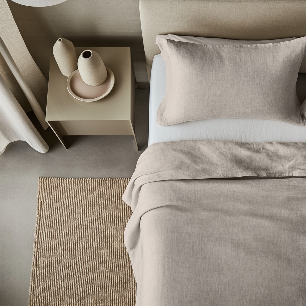 Natural Washed Linen Flat Sheet