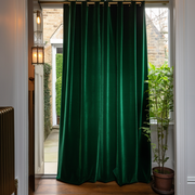 Eyelet Velvet Thermal Insulated Door Curtain