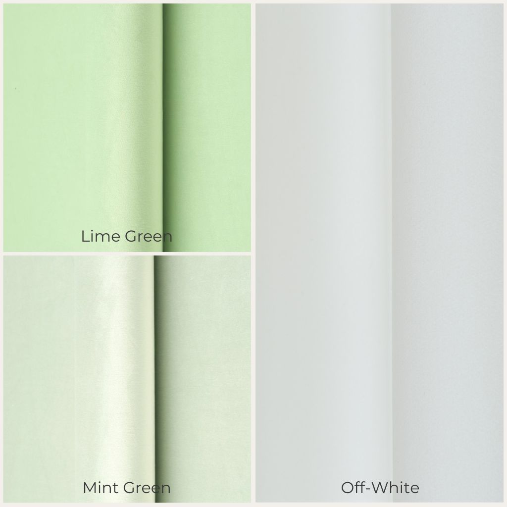 @Color: Lime Green, color:Mint Green, color: Off-White