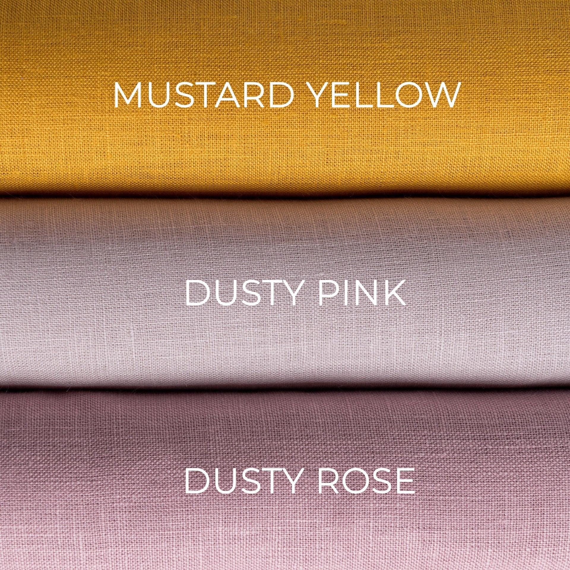 @Color: Mustard Yellow, Color: Dusty Pink; Color: Dusty Rose