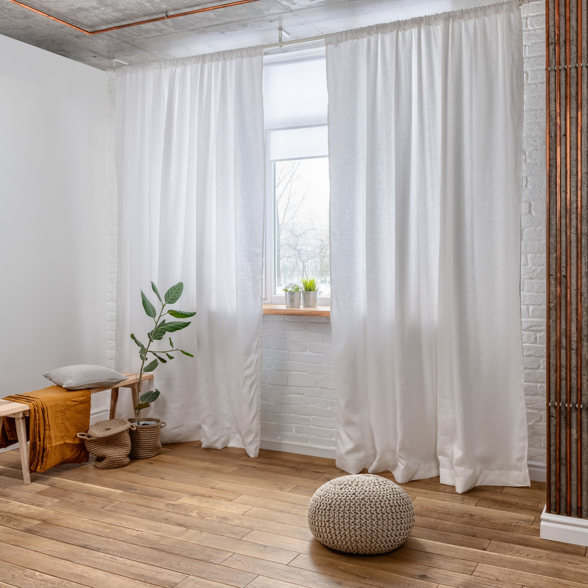 Thermal Linen Curtains – Blackout Lining