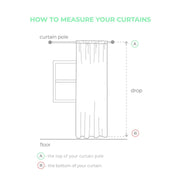 Linen Pole Pocket Curtain Panel with Blackout Lining