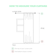 Soundproof Linen Curtains With Back Tabs or Heading for Ceiling Track