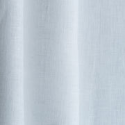 Black and White Eyelet Linen Curtain Panel - Custom Width and Length, Color: White