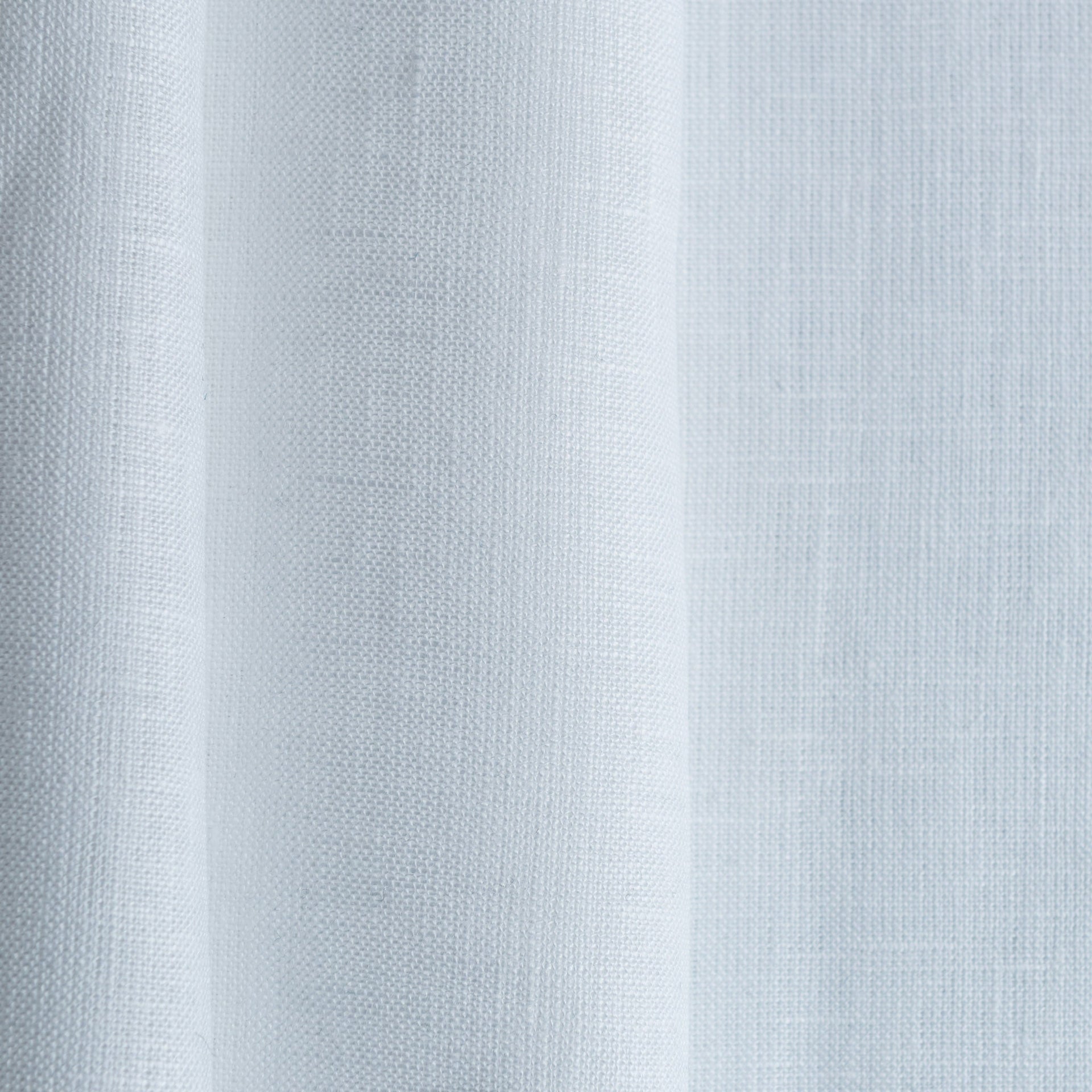 Black and White Frame Border Tab Top Linen Curtain Panel with Cotton Lining - Custom Width and Length, Color: White