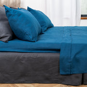Blue Linen Pillowcase