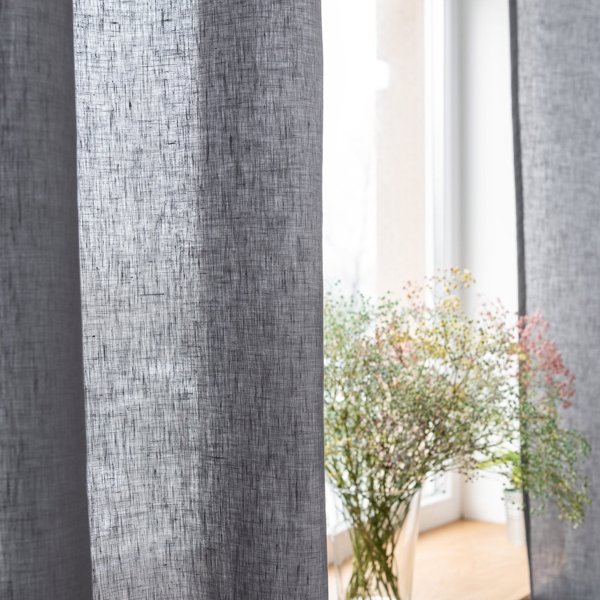 Eyelet Linen Curtain