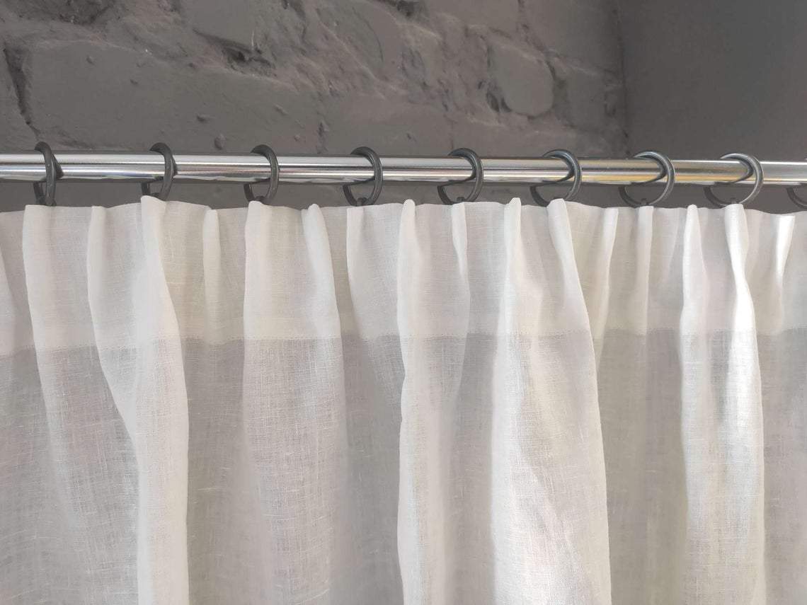 Pencil Pleat Linen Cotton Curtain