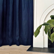 Blue Linen Curtain