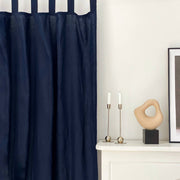 Blue Linen Curtain