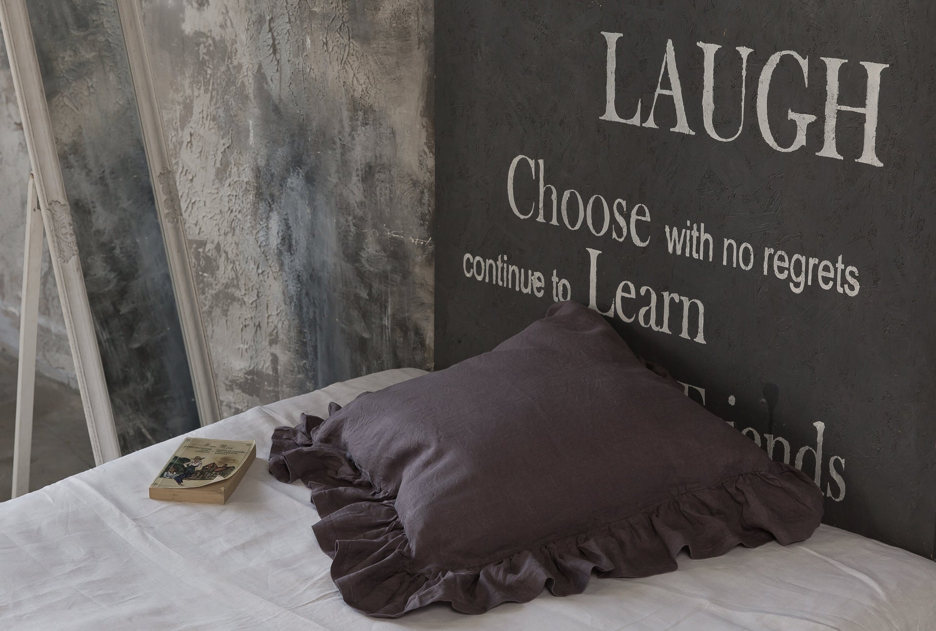 Linen Ruffled Pillow Sham