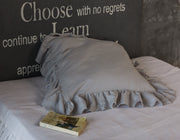 Linen Ruffled Pillow Sham