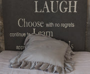 Linen Ruffled Pillow Sham