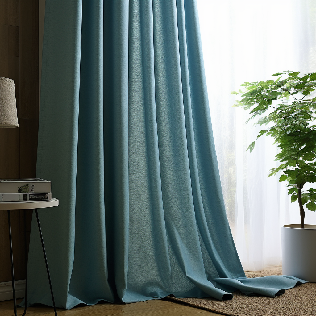 Blue Linen Curtains