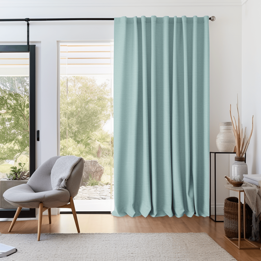 Back Tabs Thermal Blackout Curtain Panel for Patio Sliding Doors