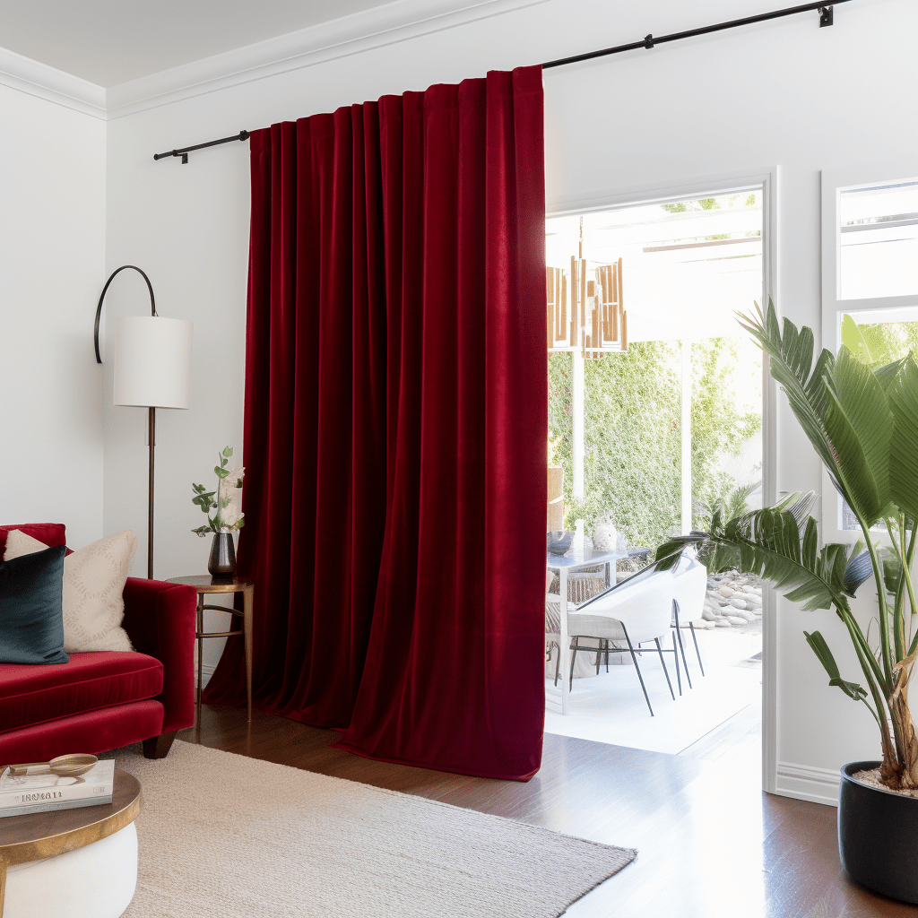 Thermal Velvet Back Tabs Blackout Curtain Panel for Patio Sliding Doors