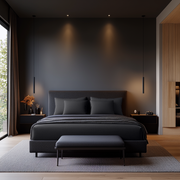 Black Linen Extra & Ultra Deep Fitted Sheet