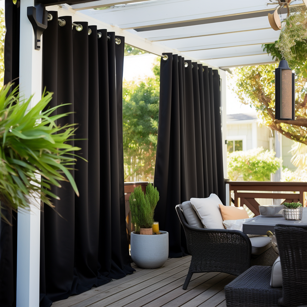 Black Outdoor Curtains