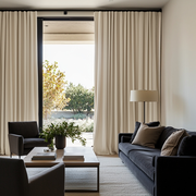 Cream Linen Thermal S-Fold Curtains