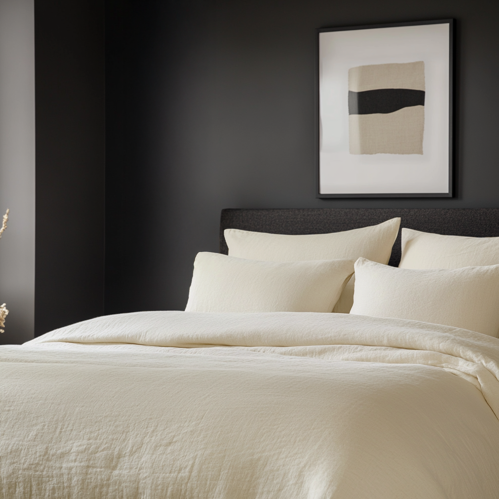 Cream Linen Duvet Cover