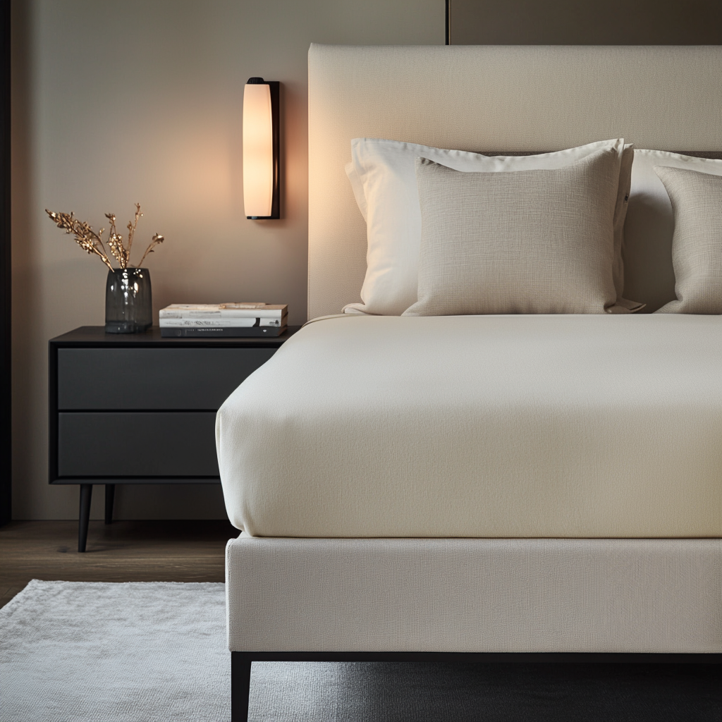 Cream Linen Extra & Ultra Deep Fitted Sheet