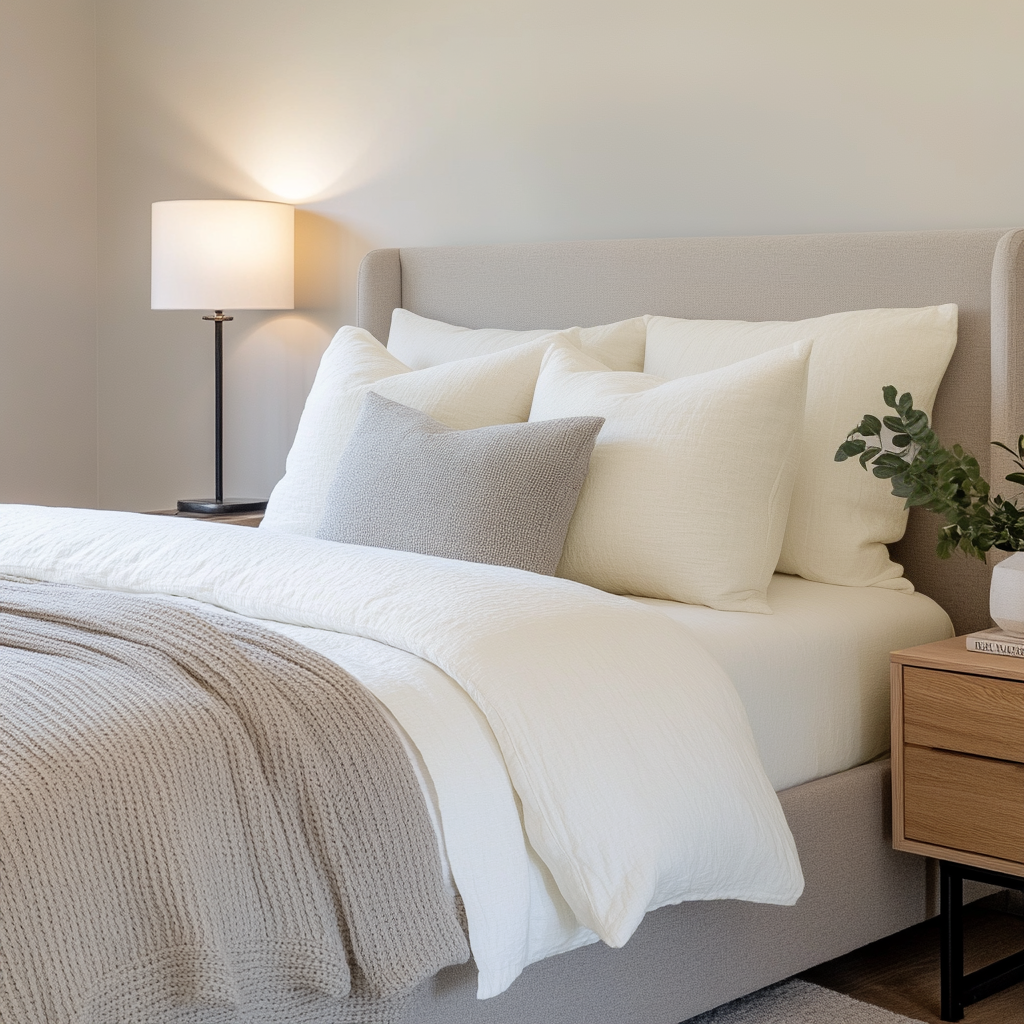 Cream Linen Extra & Ultra Deep Fitted Sheet