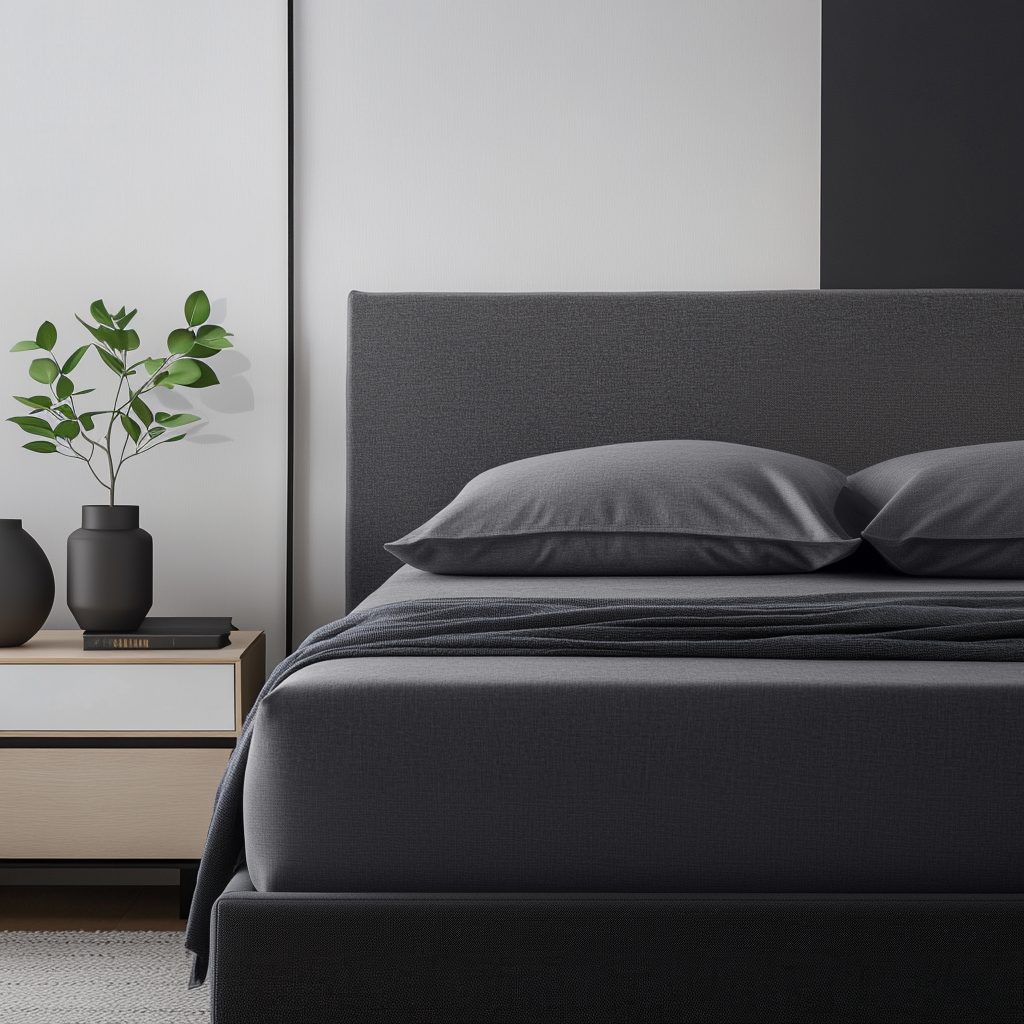Dim Soft Grey Extra & Ultra Deep Fitted Sheet - 100% Linen - Single ...