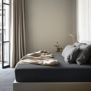 Dim Soft Grey Linen Extra & Ultra Deep Fitted Sheet