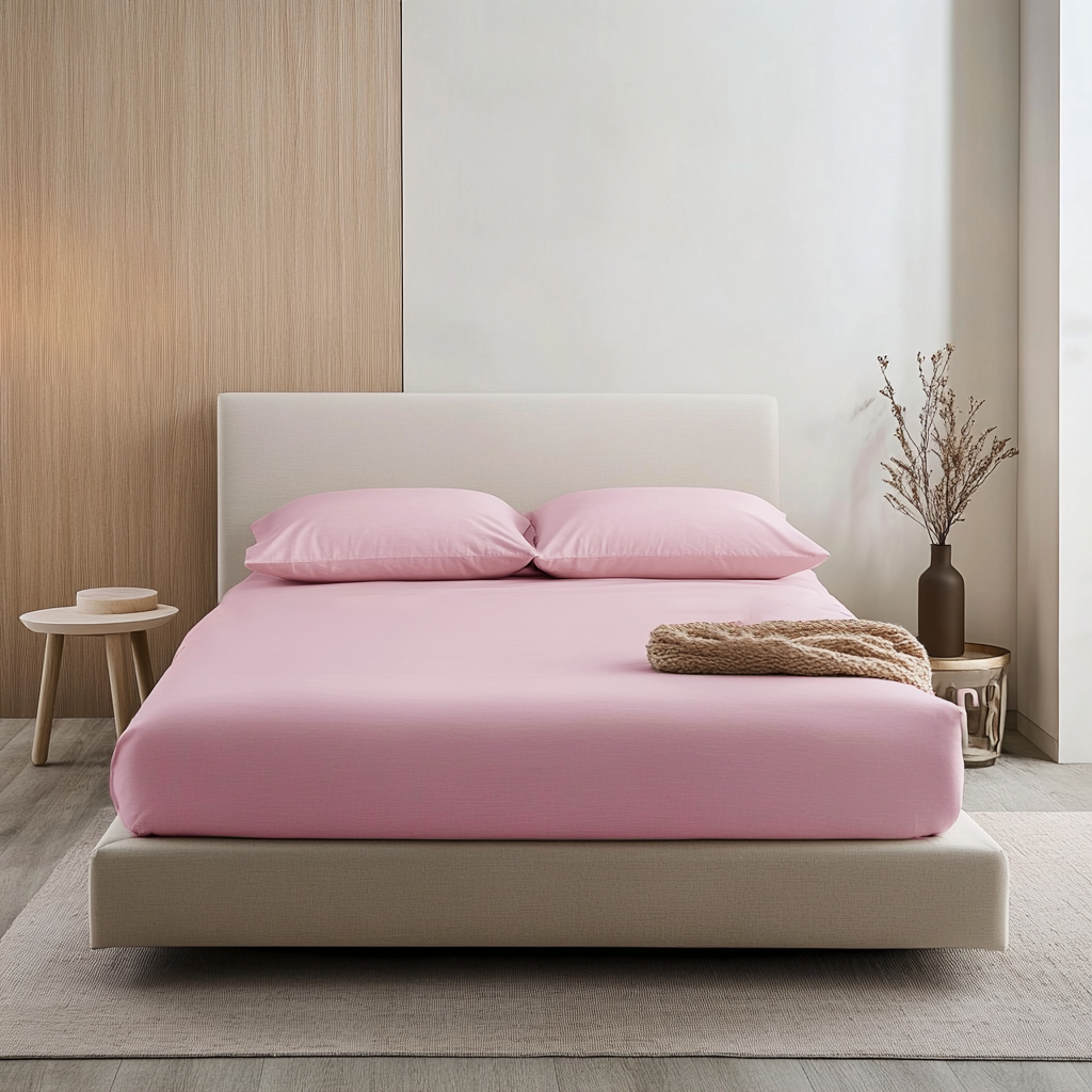 Dusty Rose Linen Extra & Ultra Deep Fitted Sheet