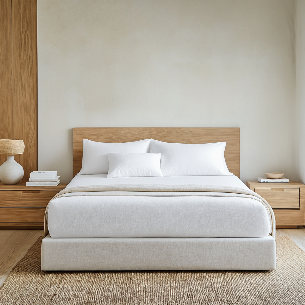White Linen Extra & Ultra Deep Fitted Sheet