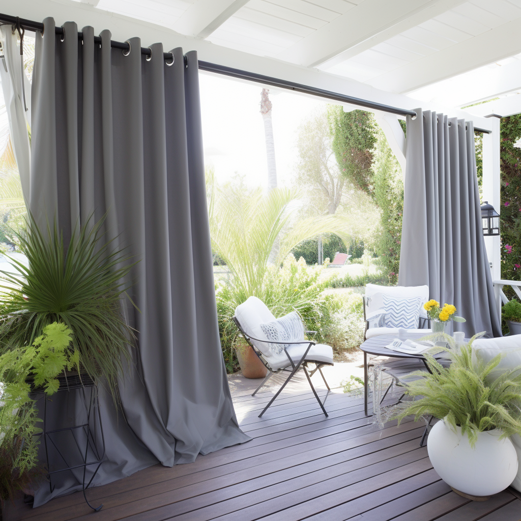 Grey Outdoor Curtains