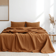 Heavy Weight Clay Linen Sheet Set