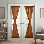 Heavyweight Terracotta French Door Curtain