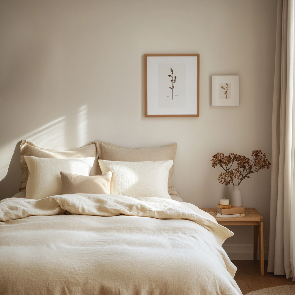 Cream Linen Duvet Cover