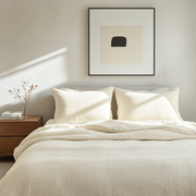 Cream Washed Linen Duvet Cover Set