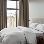 White Washed Linen Duvet Cover Set