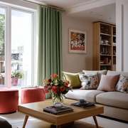 Asparagus Linen Soundproof Curtains with Multitape