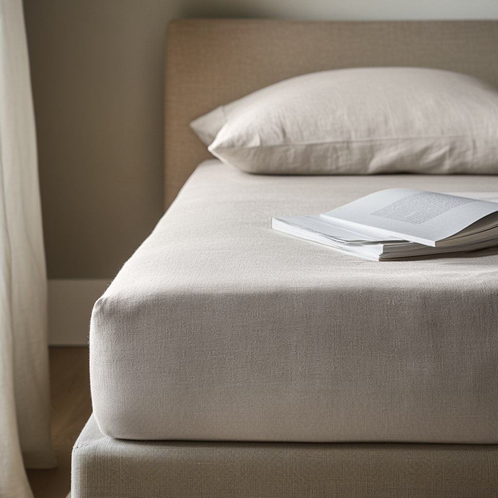 Natural Linen Extra & Ultra Deep Fitted Sheet