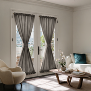 Natural Heavy Weight Linen French Door Curtains