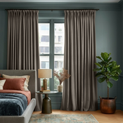 Natural Heavy Weight Linen Thermal Pinch Pleat Curtains