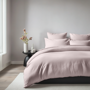 Dusty Pink Linen Duvet Cover