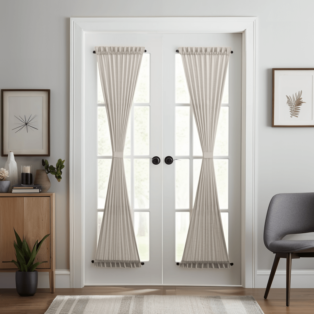 Natural Linen French Door Curtain