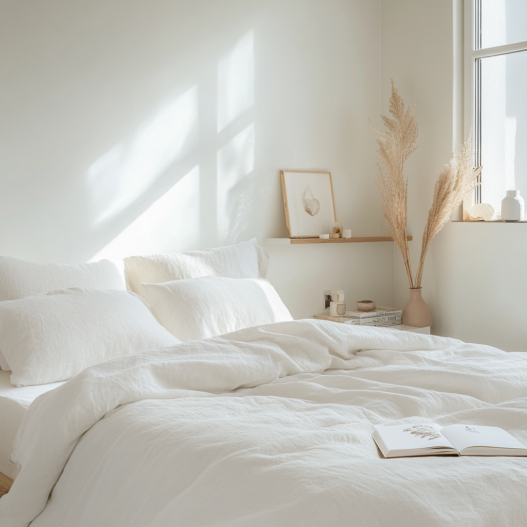 Off-White Heavy Weight Linen Duvet Cover
