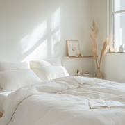 Off-White Heavy Weight Linen Duvet Cover