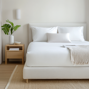 Off-White Linen Extra & Ultra Deep Fitted Sheet
