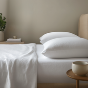 Off-White Ivory Heavyweight Linen Extra & Ultra Deep Fitted Sheet