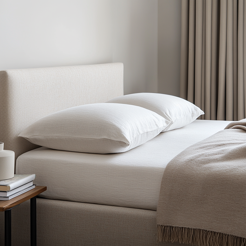 Off-White Linen Extra & Ultra Deep Fitted Sheet