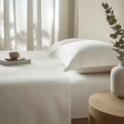 Off-White Ivory Heavyweight Linen Extra & Ultra Deep Fitted Sheet